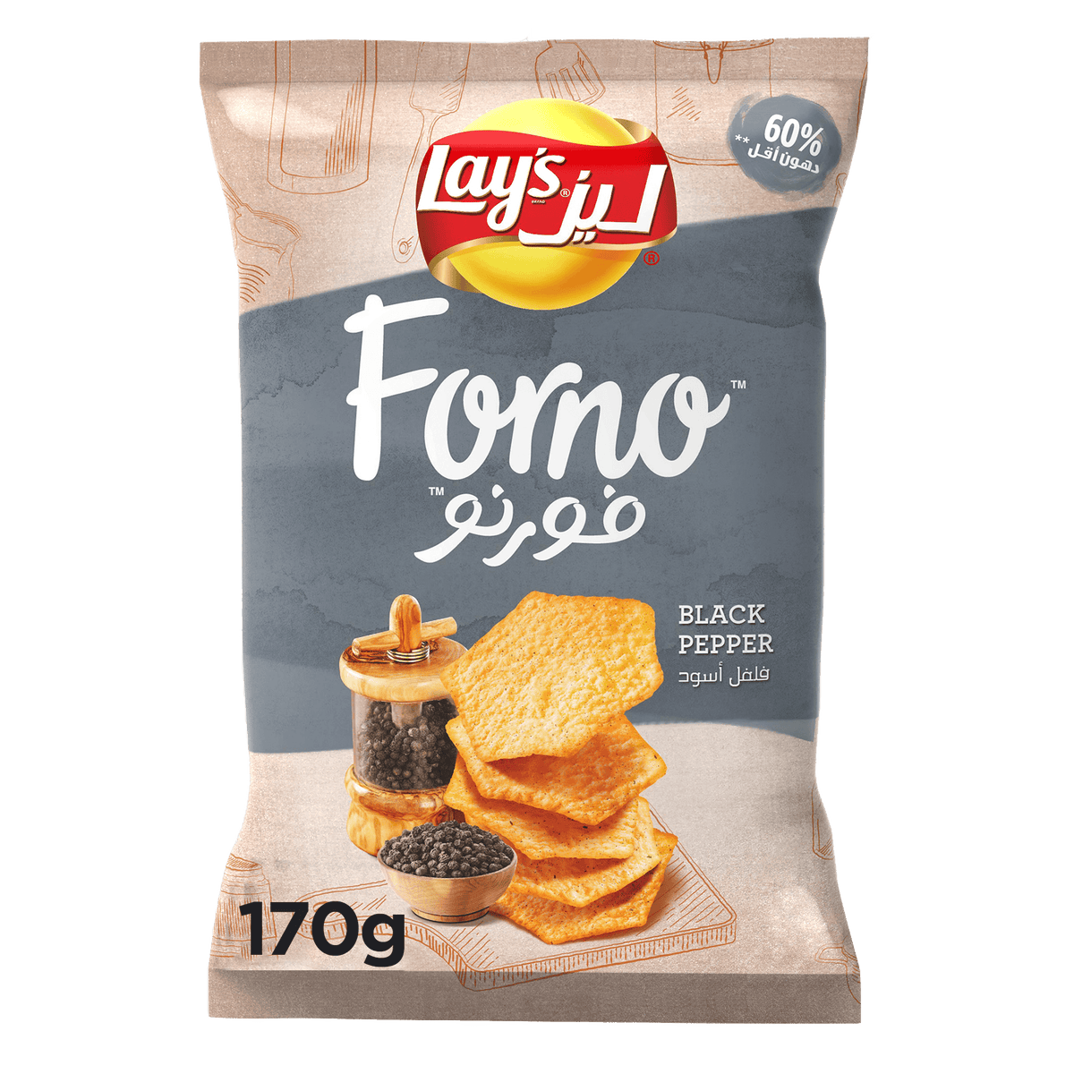 Lays Forno Black Pepper