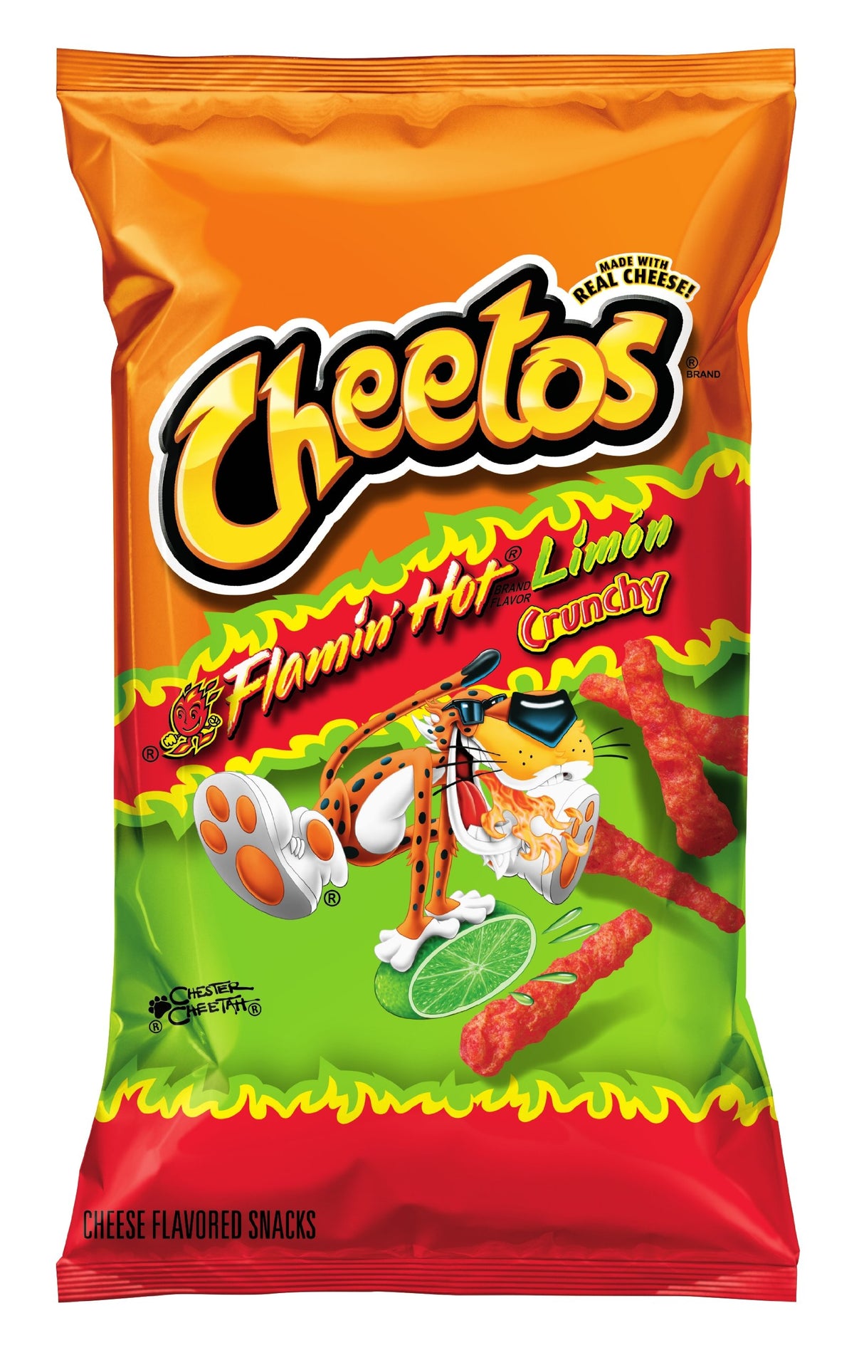Cheetos Flamin Hot Limon Crunchy